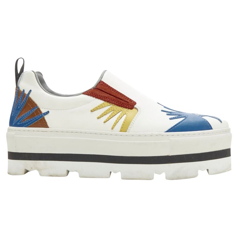 Msgm Leather Patchwork Sneaker